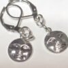 Smiling Full Moon Earrings Pierced Ears,Celestial Earrings for Women Nickel-free,witch Gift