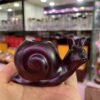 Snail Resin Crafts Ornaments Snail Shell Carrying The Sphere Display Crystal Ball Base Home Office Desktop Decorations