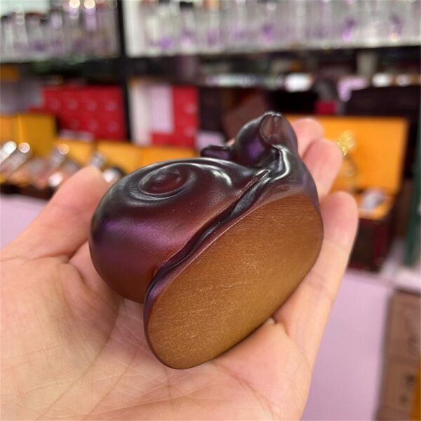 Snail Resin Crafts Ornaments Snail Shell Carrying The Sphere Display Crystal Ball Base Home Office Desktop Decorations