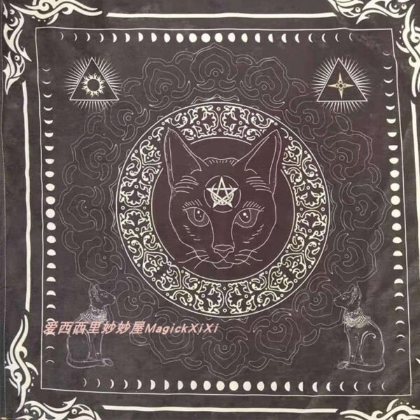 Soft  Astrology tablecloth altar wicca Pentagram Tarot table cloth Divination Board Game cards  witchcraft supplies for altar Tarot &Divination