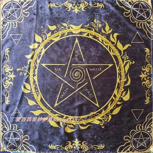 Soft  Astrology tablecloth altar wicca Pentagram Tarot table cloth Divination Board Game cards  witchcraft supplies for altar Tarot &Divination