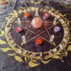 Soft  Astrology tablecloth altar wicca Pentagram Tarot table cloth Divination Board Game cards  witchcraft supplies for altar Tarot &Divination