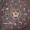 Soft  Astrology tablecloth altar wicca Pentagram Tarot table cloth Divination Board Game cards  witchcraft supplies for altar Tarot &Divination