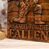 Solid wood carving American soldier plaque wood carving commemorative wooden statue ornaments home wall hanging decorations