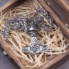 Speical Price Stainless Steel Viking Raven Necklace Men Pendants thor's hammer Necklaces Scandinavian Norse Jewelry Gift
