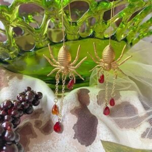 Spider Earrings, Halloween Jewelry, Spooky Spiders,Long Dangle Earrings for Women Girls,Halloween Party Favors