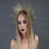 Spiked Goddess Crown Wicca  Mysterious charm exaggerated cosplay bridal party  crown