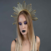 Spiked Goddess Crown Wicca  Mysterious charm exaggerated cosplay bridal party  crown