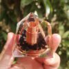 Spiral Copper Wire Orgonite Pyramid Obsidian Orgone Healing Energy Yoga Meditation Ornament - Jewelry Findings & Components
