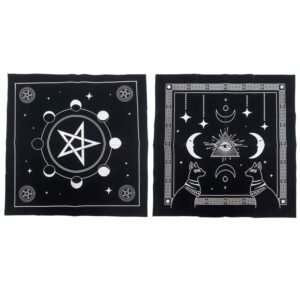 Square Flannel Tarot Altar Cloth  Astrology Oracle Card Pad