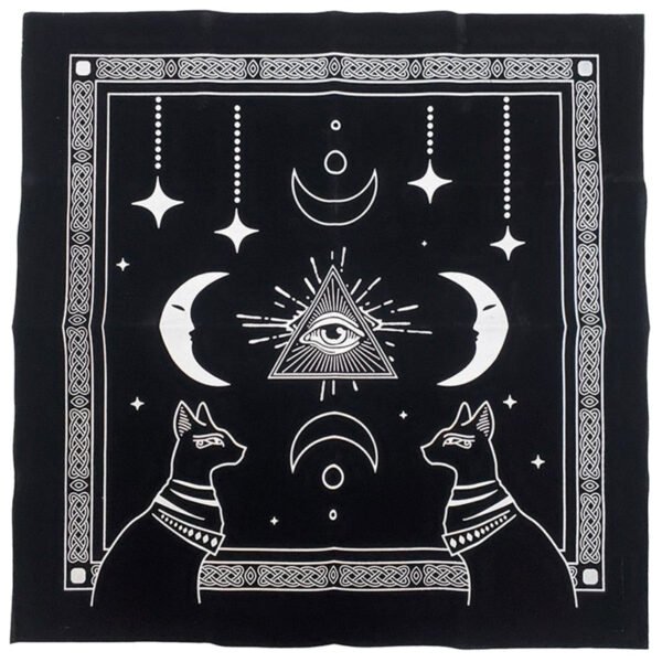 Square Flannel Tarot Altar Cloth  Astrology Oracle Card Pad