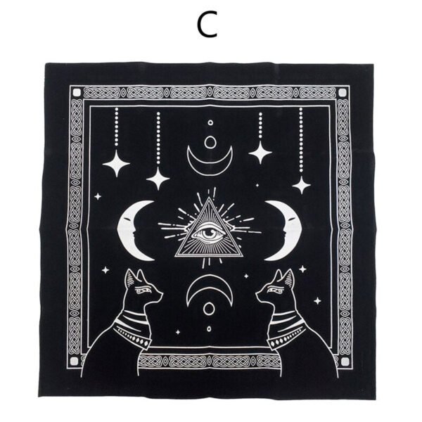 Square Flannel Tarot Altar Cloth  Astrology Oracle Card Pad