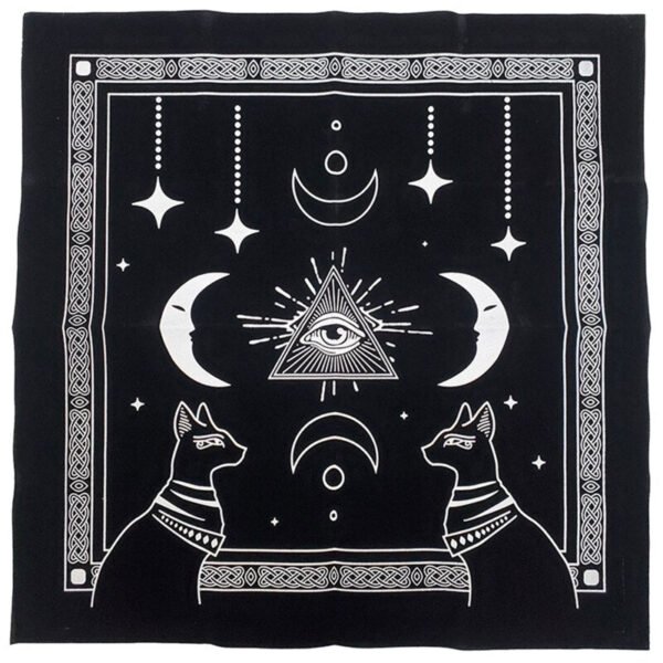 Square Flannel Tarot Altar Cloth  Astrology Oracle Card Pad