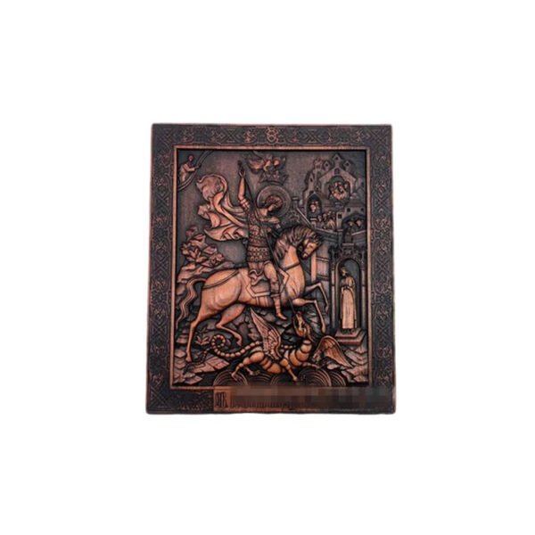 St.George's Ressurrection Christmas Beech Wooden Carving Decoration Religious Figures Crafts