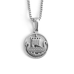 Stainless Steel Beautiful Design Viking Jewelry For Women Longship Necklace