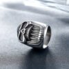Magic Ring~Stainless Steel Fashion Jewelry Skull Rings Gothic Punk Male Vintage Scar Jaw Unique Ring For Men Beer Bottle Opener HF559