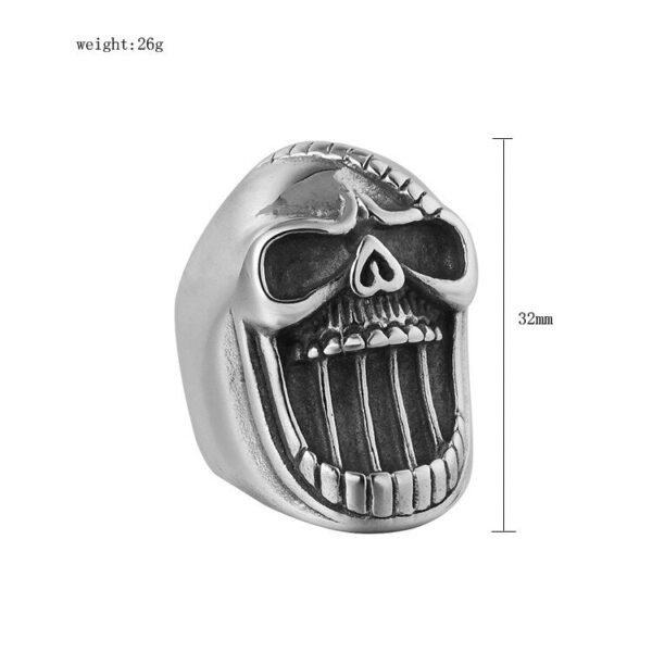 Magic Ring~Stainless Steel Fashion Jewelry Skull Rings Gothic Punk Male Vintage Scar Jaw Unique Ring For Men Beer Bottle Opener HF559