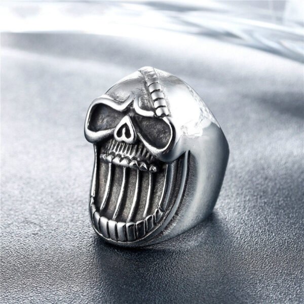 Magic Ring~Stainless Steel Fashion Jewelry Skull Rings Gothic Punk Male Vintage Scar Jaw Unique Ring For Men Beer Bottle Opener HF559