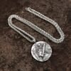 Stainless Steel Nordic Design Amulet Pendant Scandinavian Hero Norse KIng Harald Fairhair Necklace Viking Jewelry