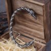 Stainless Steel Nordic Viking Norse Raven Bracelet adjustable Men Wristband Cuff Bracelets with Viking Wooden Box