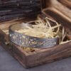 Stainless Steel Nordic Viking Norse Valknut Armband adjustable Men Wristband Cuff Bracelets with Viking Wooden Box