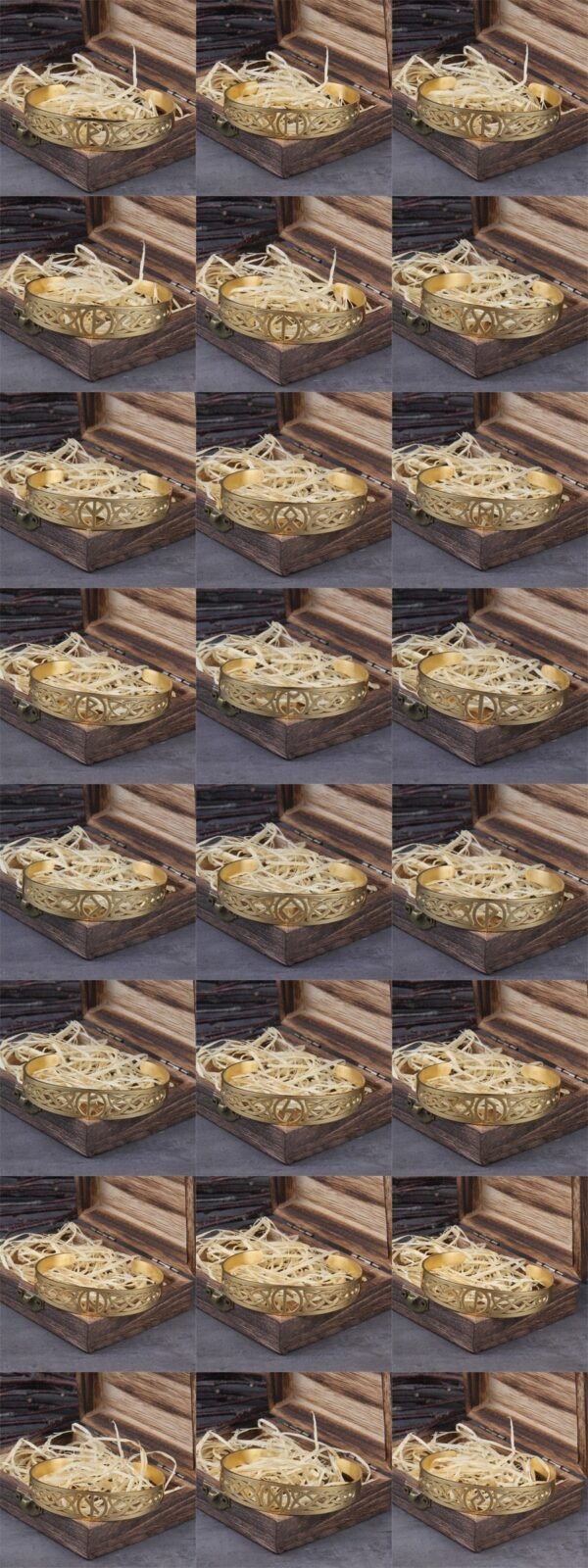 Stainless Steel Nordic Viking Norse Valknut Armband adjustable Men Wristband Cuff Bracelets with Viking Wooden Box