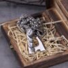 Stainless Steel Nordic viking warrior axe necklace viking axe bottle opener as men gift with wooden box