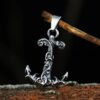 Stainless Steel Simple Classic Fashion Anchor With Pattern Cross Antique Pendant Girl Short Long Chain Necklaces Jewelry For Men