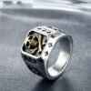 Magic Ring~Stainless Steel Skull Gothic Men Ring Reteo HipHop Punk Male Rings For Women Party Steampunk Rings Jewelry Anillo Hombre HF615