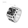 Magic Ring~Stainless Steel Skull Gothic Men Ring Reteo HipHop Punk Male Rings For Women Party Steampunk Rings Jewelry Anillo Hombre HF615
