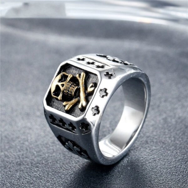 Magic Ring~Stainless Steel Skull Gothic Men Ring Reteo HipHop Punk Male Rings For Women Party Steampunk Rings Jewelry Anillo Hombre HF615