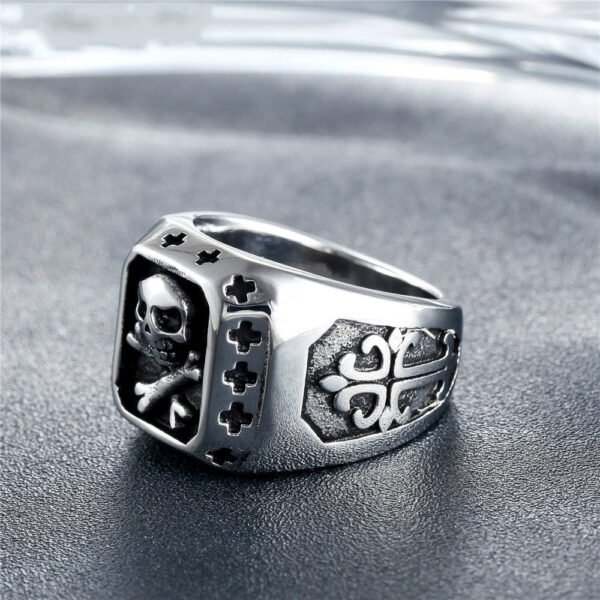Magic Ring~Stainless Steel Skull Gothic Men Ring Reteo HipHop Punk Male Rings For Women Party Steampunk Rings Jewelry Anillo Hombre HF615