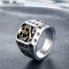 Magic Ring~Stainless Steel Skull Gothic Men Ring Reteo HipHop Punk Male Rings For Women Party Steampunk Rings Jewelry Anillo Hombre HF615