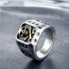 Magic Ring~Stainless Steel Skull Gothic Men Ring Reteo HipHop Punk Male Rings For Women Party Steampunk Rings Jewelry Anillo Hombre HF615