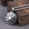 Stainless Steel Vegvisir Viking Mix Gold Color Rune Necklace Viking Scandinavian Norse Viking Necklace Men Christmas Gift