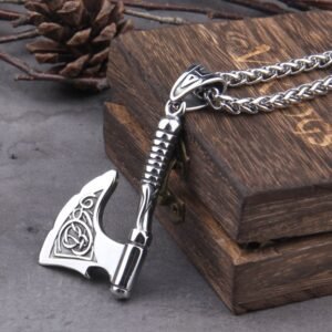 Stainless-Steel-Viking-Axe-key-bottle-opener-viking-necklace-with-wooden-box-as-gift Stainless Steel Viking Axe key bottle opener viking necklace with wooden box as gift