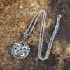 Stainless Steel Viking Jewelry Norse Myth Celtic Amulet Hollow Out Pendant Necklace