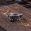 Stainless Steel Viking Rune Statement Rings Men Never Fade Nordic Viking Totem Odin Men Rings Jewelry