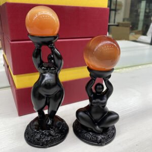 Standing-Obese-Beauty-Statue-Display-Art-Craft-Desktop-Resin-Sculpture-Home-Ornament-Crystal-Ball-Base-Holder Standing Obese Beauty Statue Display Art Craft Desktop Resin Sculpture Home Ornament Crystal Ball Base Holder for 4~6cm Sphere