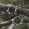 Star Moon Labradorite Earrings,stainless Steel,Celestial Earrings,Labradorite, Earrings for Women, Handmade Jewelry,Gift for Her