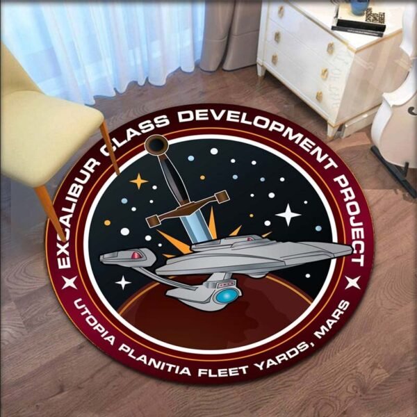 Star Trek Logo Area Round Rug Decorative living room Carpet Door Mat Bath Mat Souvenier Home Decoration carpets for living room