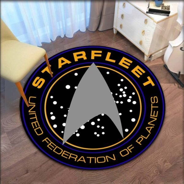 Star Trek Logo Area Round Rug Decorative living room Carpet Door Mat Bath Mat Souvenier Home Decoration carpets for living room