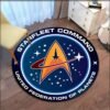 Star Trek Logo Area Round Rug Decorative living room Carpet Door Mat Bath Mat Souvenier Home Decoration carpets for living room