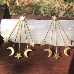 Star and Moon Earrings Celestial Studs Fashion Earrings Gift for Her Bridesmaids Gift