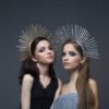 Magic Wicca~Star crown Gold Spike Halo Crown Sunburst Burning man headdress Gothic met gala spike goddess headpiece zip tie crown