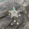 Star pendant 6 natural crystals real quartz amethyst citrine rose quartz witch decoration Magic Protection Banish Evil Home Paga