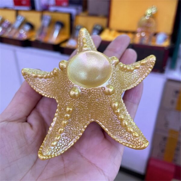 Starfish Resin Crafts Ornaments Crystal Ball Holder Sphere Display Stand Home Office Decoration Suitable for 4-6cm Balls