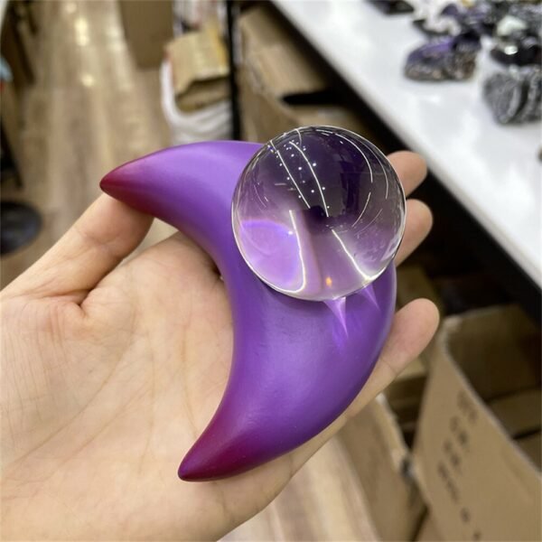 Stars Moon Sun Resin Crystal Ball Base Spheres Candle Display Holder Creative Home Decor Desk Ornaments Exquisite Gifts