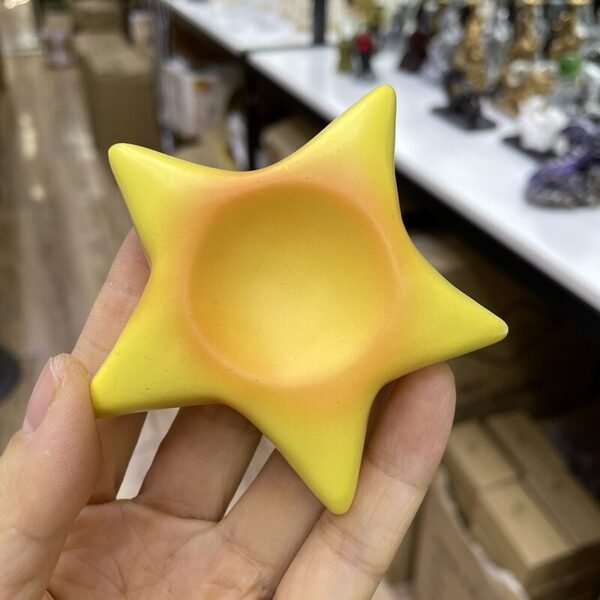 Stars Moon Sun Resin Crystal Ball Base Spheres Candle Display Holder Creative Home Decor Desk Ornaments Exquisite Gifts