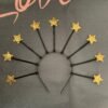 Magic Wicca~Stars crown halo crown Goth halloween tiara with gold stars Cosplay masquerade fancy goddess nigth queen astrology halo nimbus